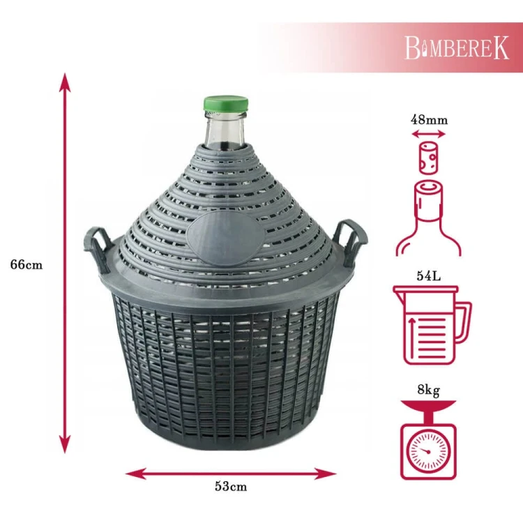 balon do wina 54L Bimberek wymiary