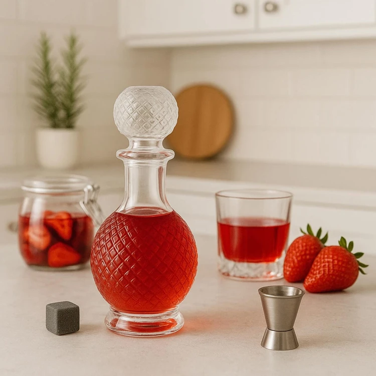 ozdobna Szklana karafka 500ml Luna Bimberek