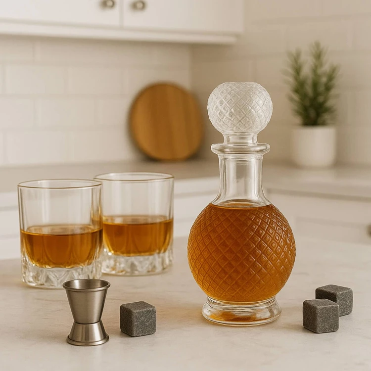 Szklana karafka na whisky 500ml Luna Bimberek