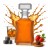 Szklana karafka na whisky 750 ml Lilia na prezent sklep Bimberek