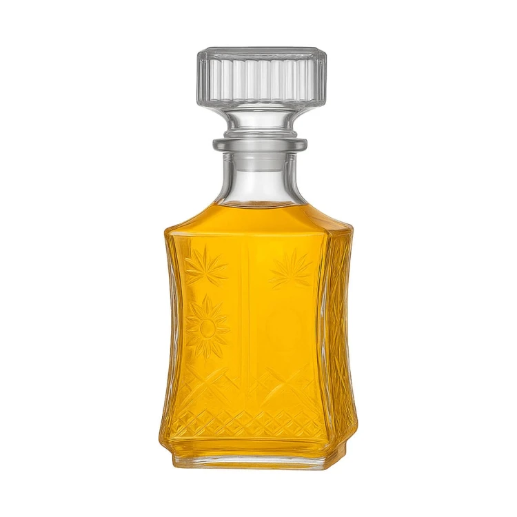 ozdobna Szklana karafka 750 ml Lilia Bimberek