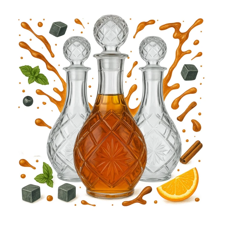 ozdobna Szklana karafka 900 ml Pina Bimberek