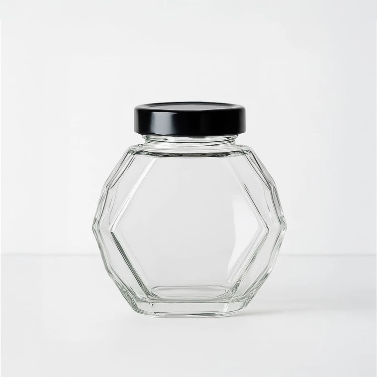 szklany geometryczny sloik Gucio200ml Bimberek
