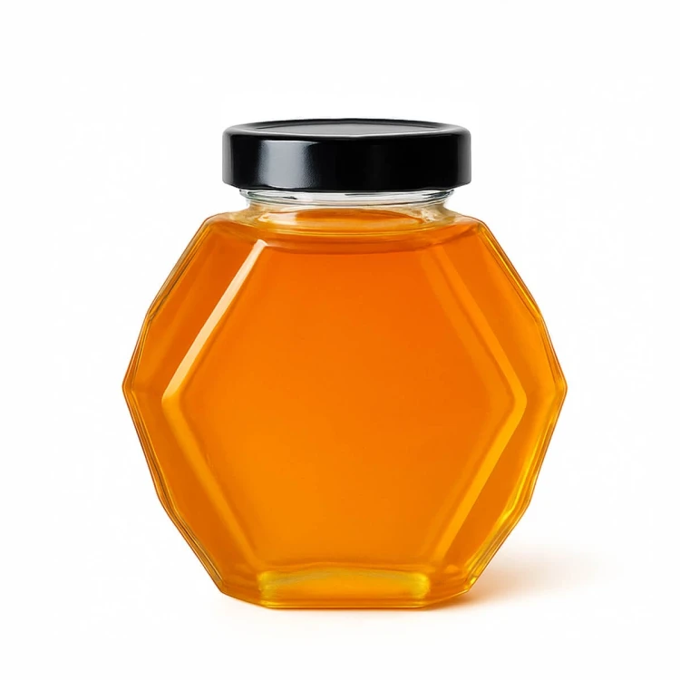 Nowoczesny sloik na miod Gucio 380ml Bimberek