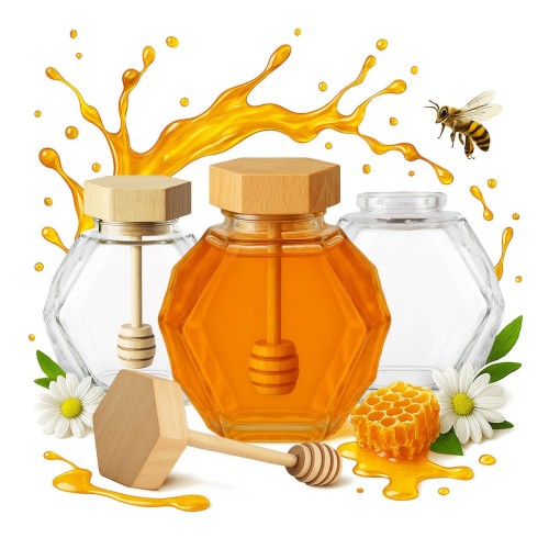 sloik na miod Maja 200ml bimberek zestaw hurt