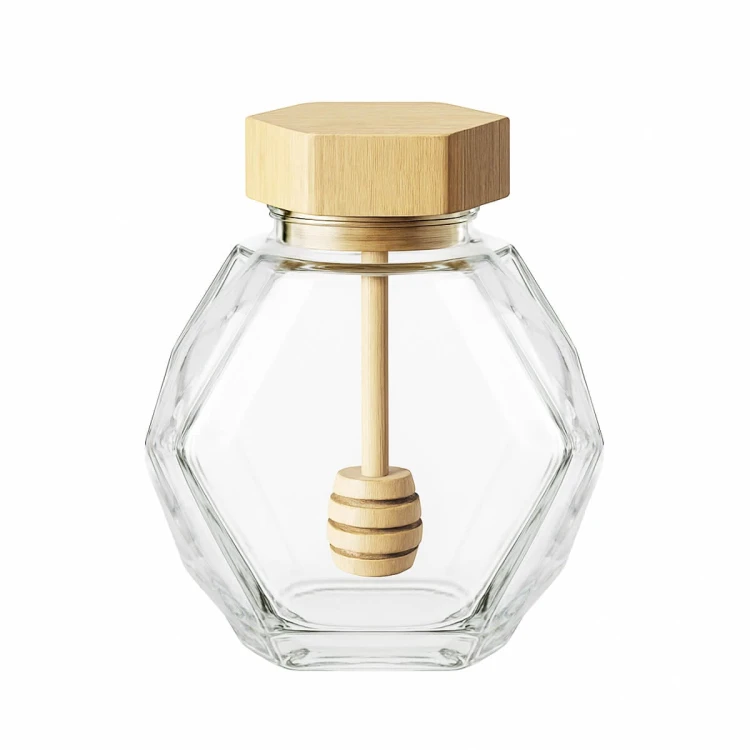 elegancki sloik na miod Maja 200ml bimberek