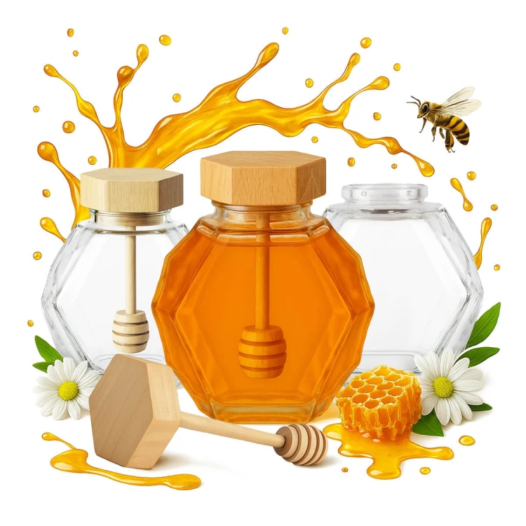 sloik na miod Maja 200ml bimberek zestaw hurt