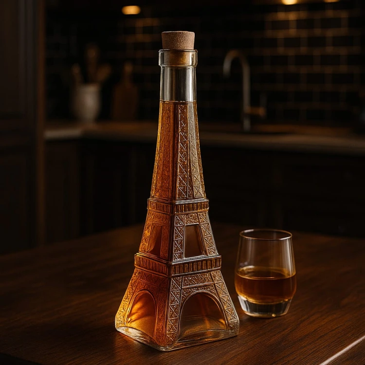 stylowa Butelak karafka wieza eiffla paris 360ml bimberek