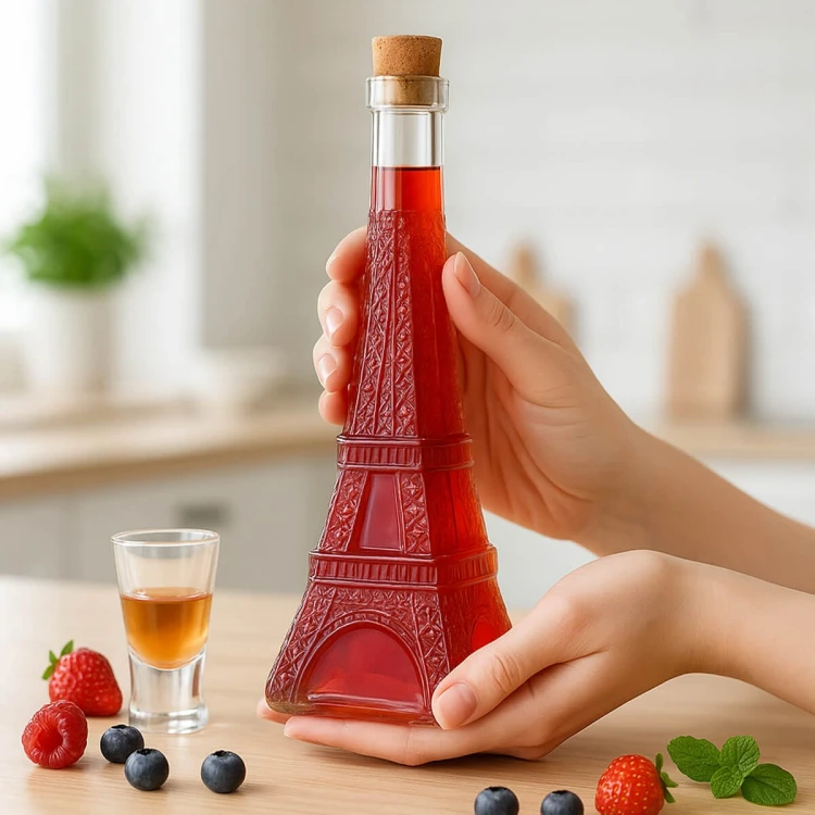 unikatowa Butelak karafka wieza eiffla paris 360ml bimberek