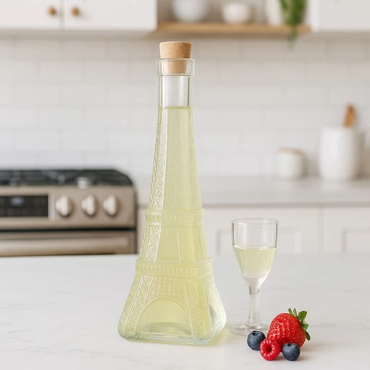 elegancka Butelak karafka wieza eiffla paris 360ml bimberek