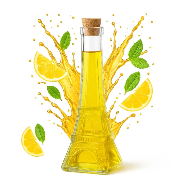 szklana Mala karafka wieza eiffla butelka 190ml bimberek