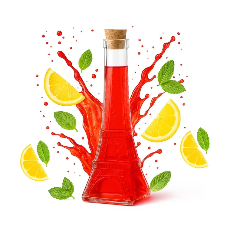 Mala karafka na nalewkie wieza eiffla butelka 190ml bimberek