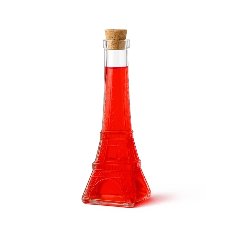 Mala karafka butelka wieza eiffla butelka 190ml bimberek likier