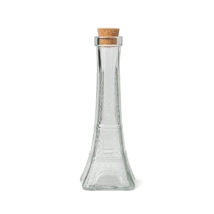 pusta Mala karafka butelka wieza eiffla butelka 190ml bimberek