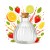 okragla Butelka na wode nalewke wino venice 250ml Bimberek