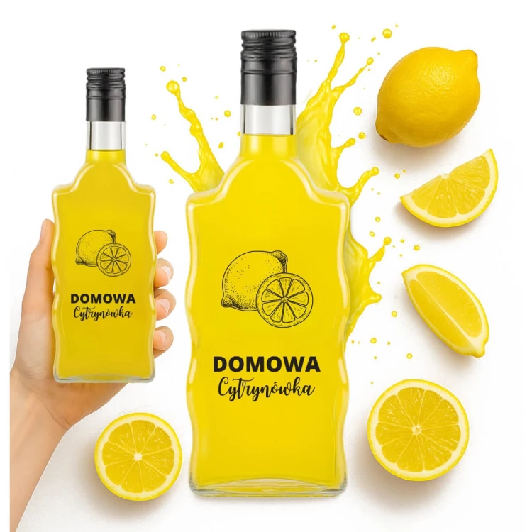 ozdobna Bitelki fala nadruk cytrynowka Bimberek
