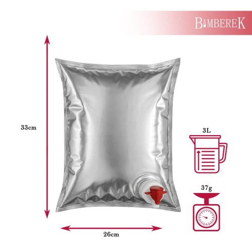 Worek na sok metalizowany 3L Bimberek wymiaru