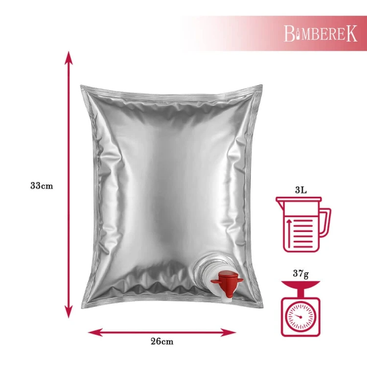 Worek na sok metalizowany 3L Bimberek wymiaru