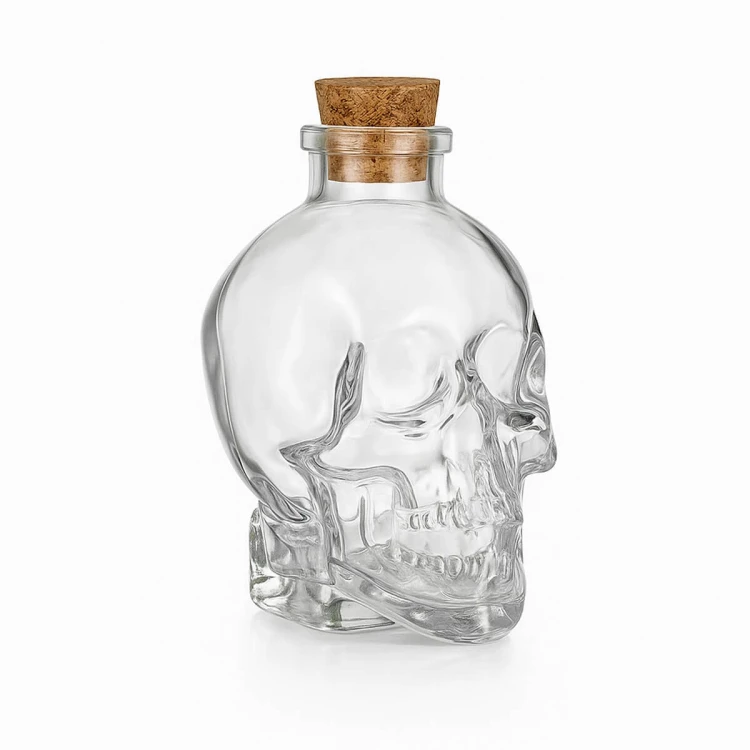 bezbarwna karafka czaszka 100 ml Bimberek