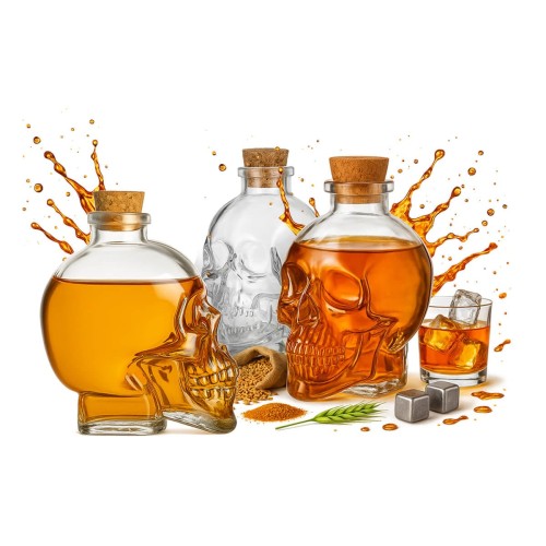 karafka czaszka 100 ml Bimberek zestaw