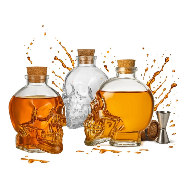 karafka czaszka 400 ml bimberek zestaw