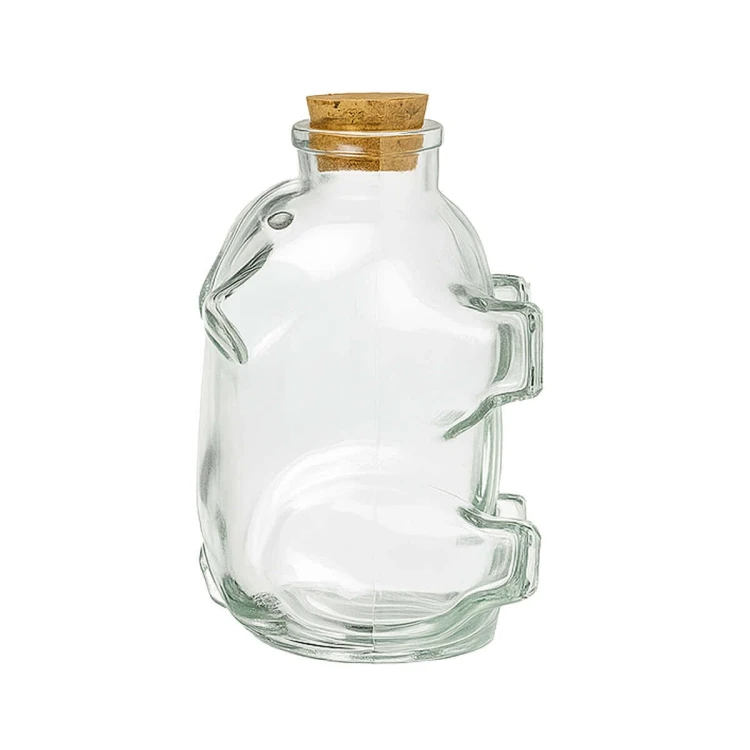 unikalna szklana butelka swinka 350 ml george bimberek