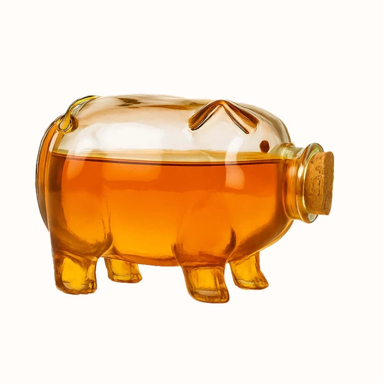 szklana butelka swinka 350 ml george bimberek na whisky