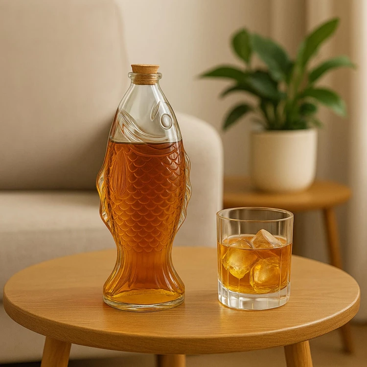 butelka, karafka ryba 500 ml bimberek