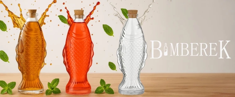 butelka, karafka ryba 500 ml bimberek sledz