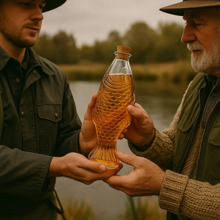 butelka ryba 500 ml bimberek prezent dla wedkarza