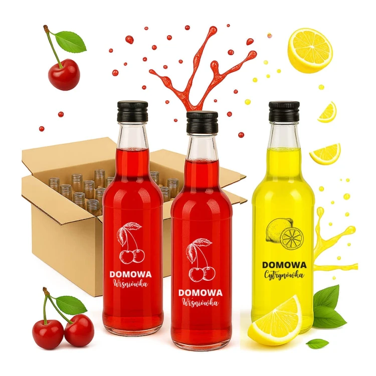 butelka na wisniowke monopolowa 500ml bimberek w kratownicy