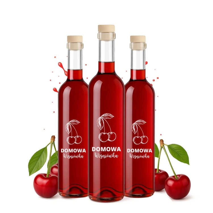 Bbutelka na wisniowke futura nadruk 500ml bimberek