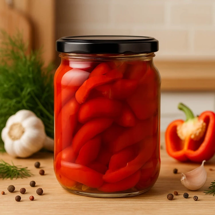szklany prosty Słoik 500ml bimberek