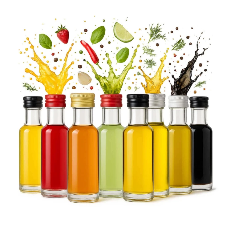 Szklana butelka doruca 20ml bimberek zestaw
