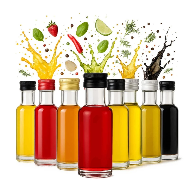 Szklana butelka doruca 20ml bimberek komplet