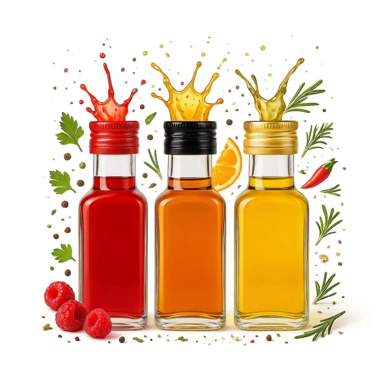 elegancka Mała, kwadratowa, szklana butelka Quadra 100ml Bimberek