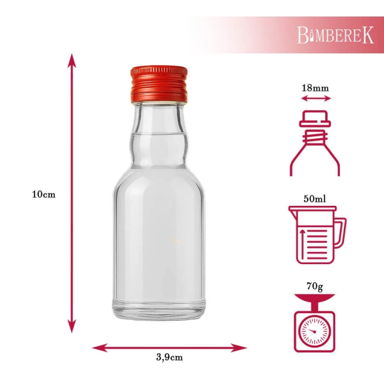 Buteleczka Eliksir 50ml Bimberek wymiary