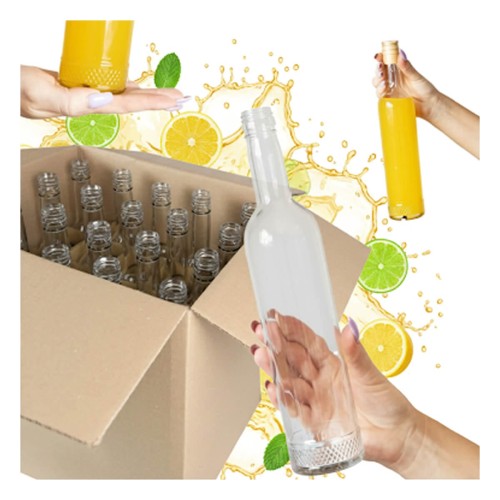 Butelka Krysztal 500ml cytrynowka kratownica bimberek