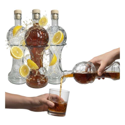 szklany Prezent dla pilkarza butelka pilka 500ml bimberek