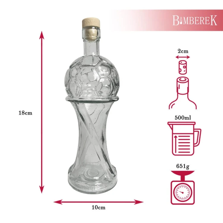 Prezent dla pilkarza butelka pilka 500ml bimberek wymiary