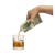 ceramiczna butelka banknot 100zl bimberek na whisky