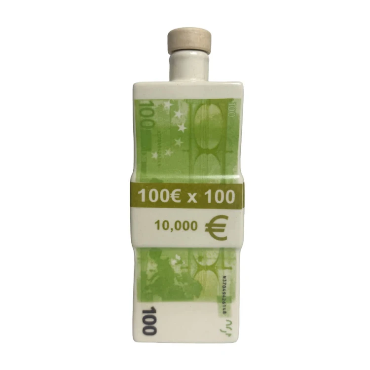 zabawna butelka na prezent plik banknotow 100 euro bimberek hurt
