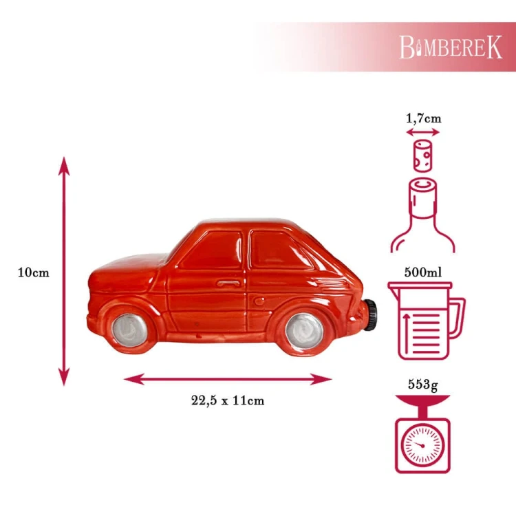 Butelka Maluch, fiat 126p Bimberek wymiary