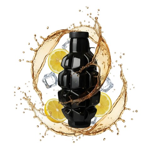 czarna Butelka na prezent granat 100ml Bimberek zabawna butelka