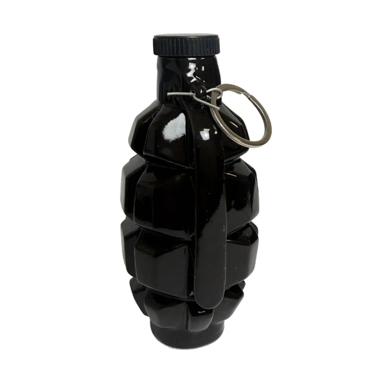 Butelka na prezent czarna granat 100ml Bimberek zawleczka