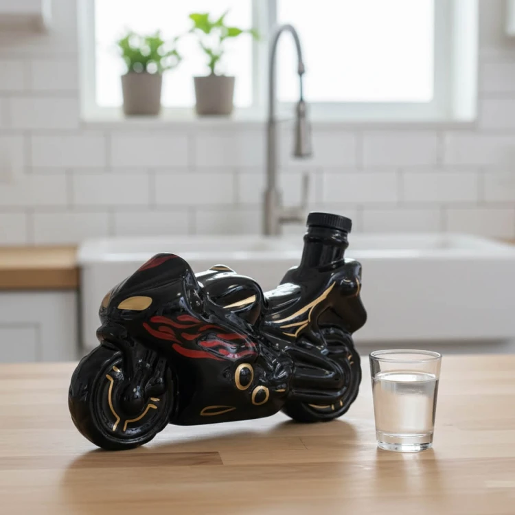 czartna Prezent dla motocyklisty butelka bimberek