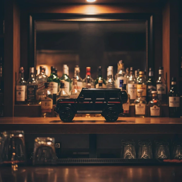 wyjatkowa Butelka samochod terenowy mercedes g klasa bimberek
