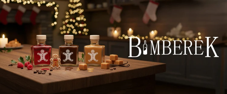 mala bitelka swiateczna ania 100ml z nadrukiem bimberek
