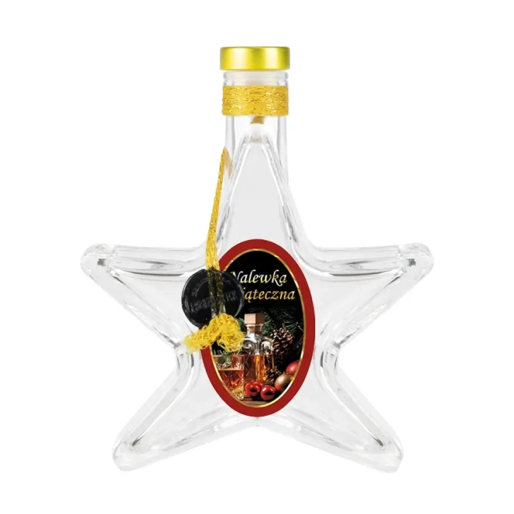 zdobiona butelka gwiazdka 200ml Bimberek 6