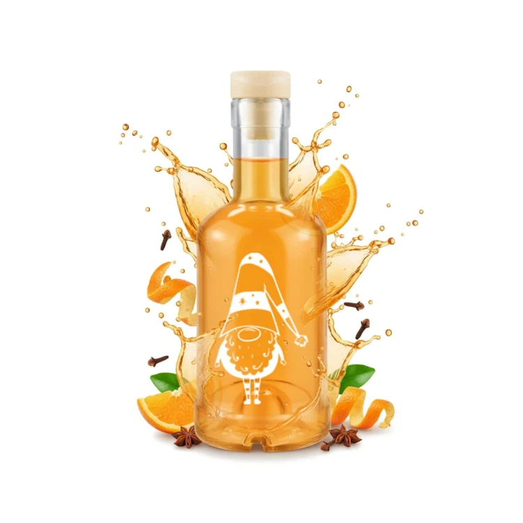 butelki na swiateczne likiery tadek 250ml bimberek krasnal